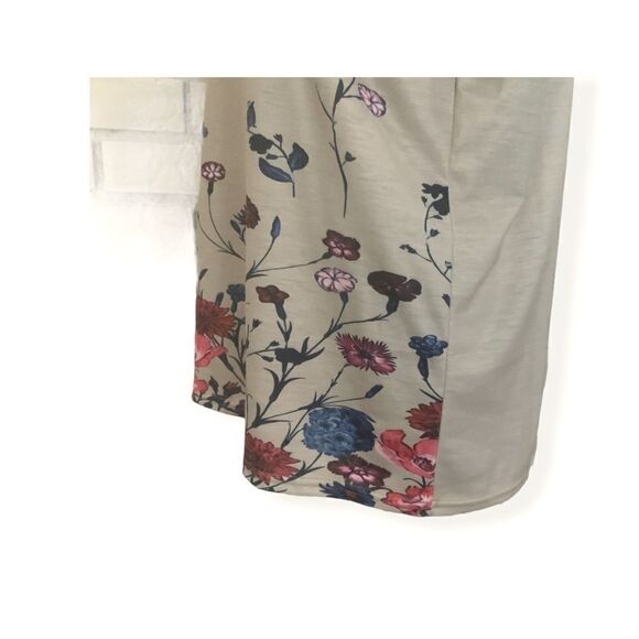 Miss Look Short Sleeve Tee Shirt Floral Print Size L - Picture 5 of 8